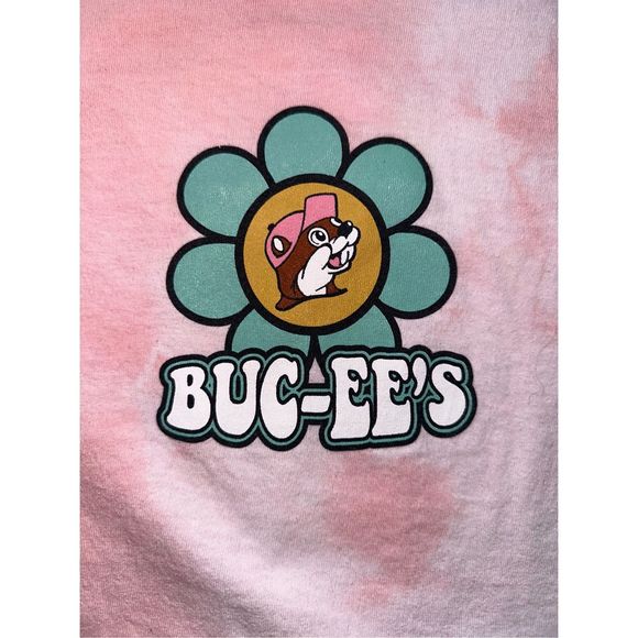Buc-ee’s Be Kind Flower Tie-Dye Long Sleeve Tee - Picture 3 of 4